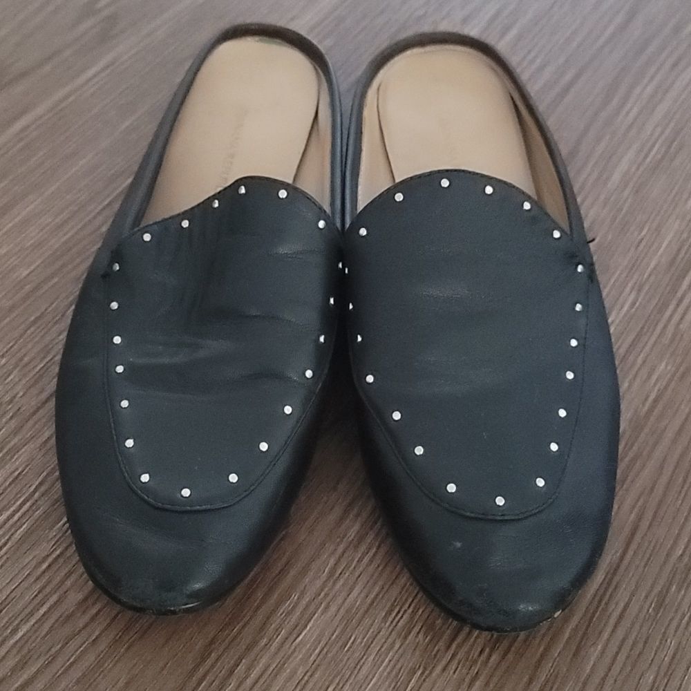 Banana republic leather mules size 7.5.